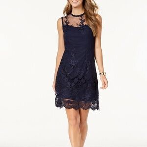 Nanette Lepore Blie Mesh Nomad Lace Sleeveless Midi Dress 8 NWT